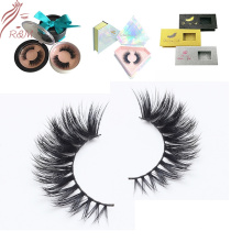 100% Mink Fur and Handmade China 3D Mink Lashes Eyelashes with Custom Eyelash Packaging